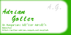 adrian goller business card